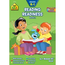 School Zone - Reading Readiness Book 2 Workbook - 32 Pages, Ages 5 to 6, Kin...