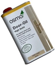 Osmo Door Oil Clear Satin High Solid 1000ml Wood Doors Joinery Microporous 3060