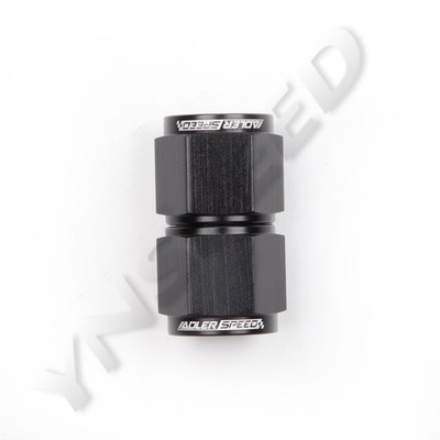 US SHIP -10AN to AN10 Female Straight Union Aluminum Fuel Fitting Adapter Black