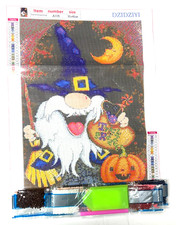 New 12x16 in. Trick or Treat Gnome Diamond Art Kit