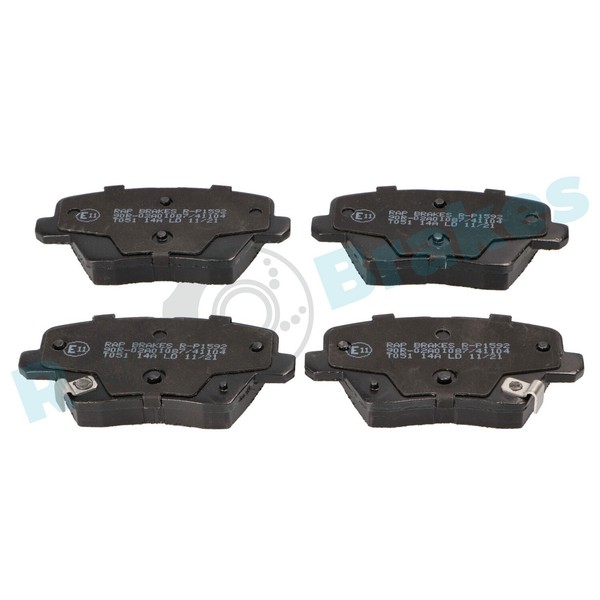 Bremsbelagsatz Scheibenbremse RAP Brakes R-P1592 FüR Hyundai I30 PDE PD Pden Van-image
