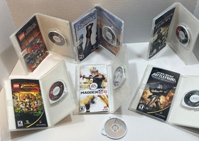 Sony PSP-1001 System Bundle | OEM Charger, Case & 6 Games | Clean & Tested