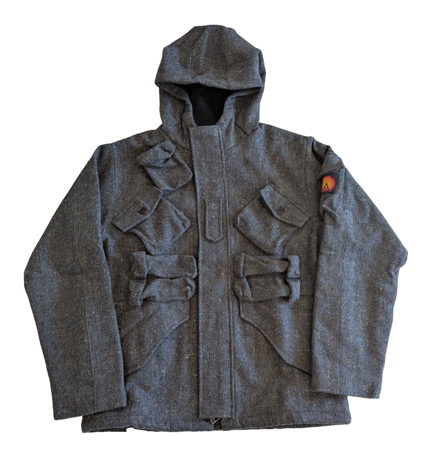 18 EAST Iscaire Molloy Tweed Parka Coat - NEW - M image 8