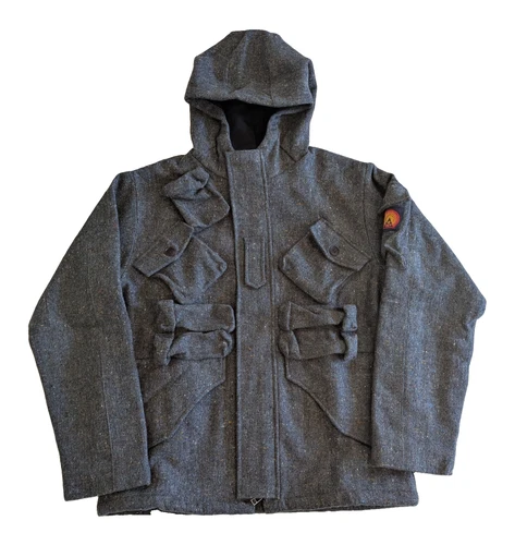18 EAST Iscaire Molloy Tweed Parka Coat - NEW - M image 8