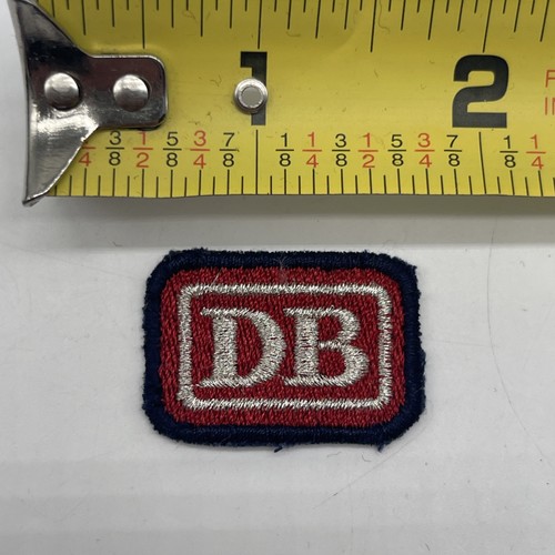 Vintage German Railway Deutche Bundesdahn “DB” Patch Tab  Label Patch Bullion