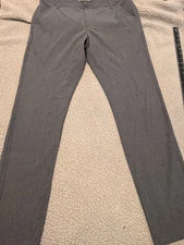Travis Mathew Golf Pants Men 33 Gray Poly-Spandex Blend 12125
