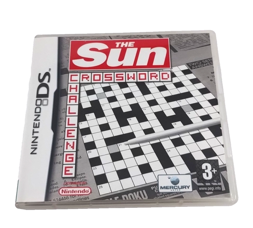 Nintendo DS Crossword Challenge 2007 The Sun UK Edition Puzzle Game Untested - Afbeelding 1 van 5