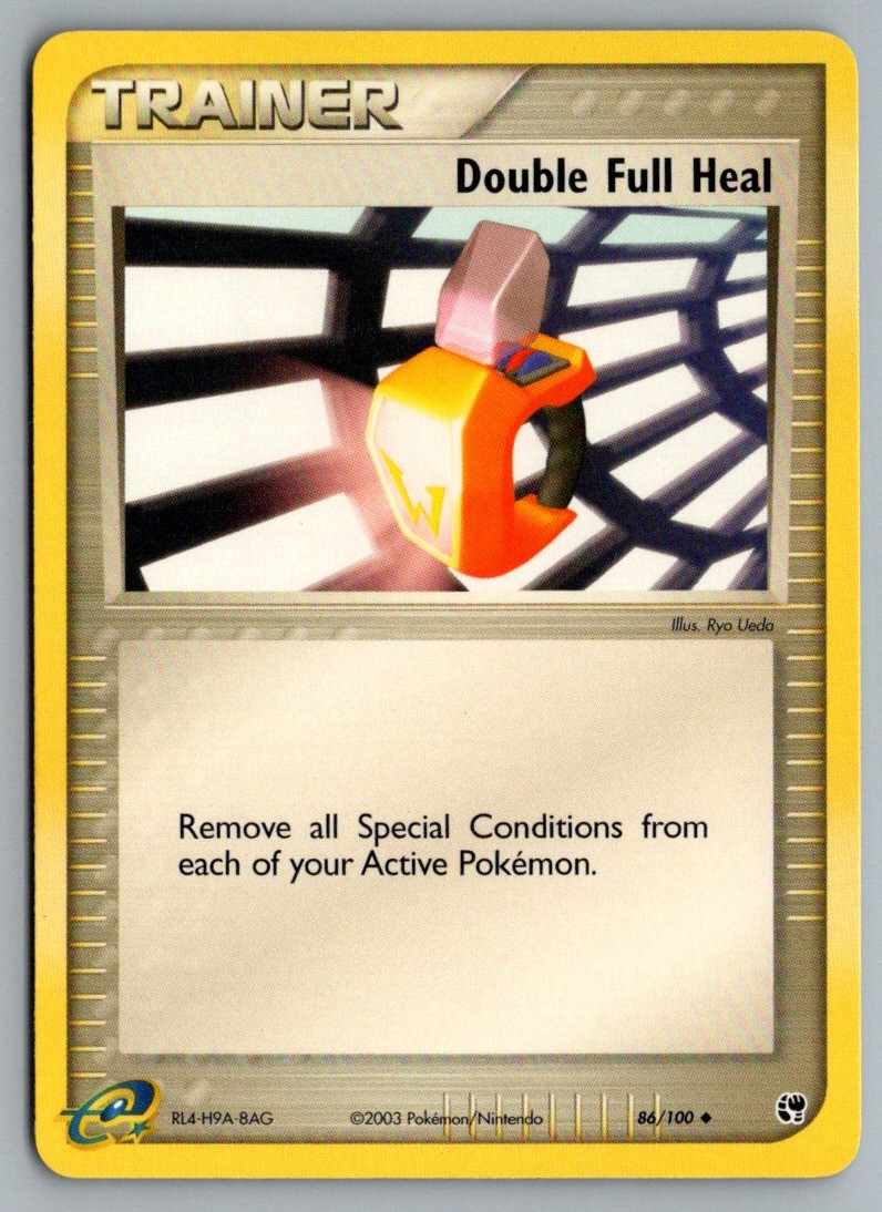 Double Full Heal 86/100 Uncommon Sandstorm Pokemon Lightly Played
