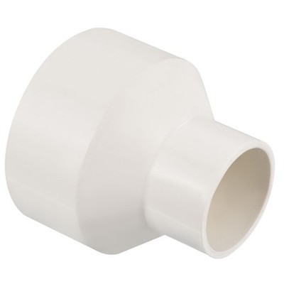PVC Reduzierrohr Fitting 90x50mm, Gerade Kupplungsadapter Verbindungsstück, Weiß