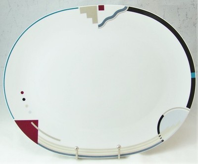 Studio Nova Ofen Zum Tisch ATTITUDES Y0105 14 1/4'' Ovales Tablett Ausgezeichnet