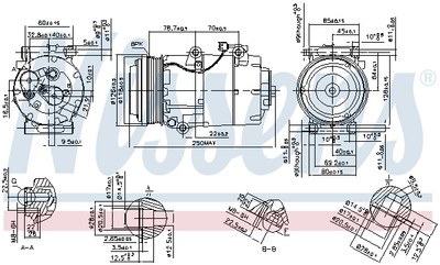 NISSENS 890090 Kompressor, Klimaanlage für FORD,VOLVO