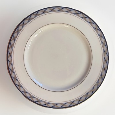 Lenox Presidential Harrison Ivory with Blue Gold Trim 8 3/8  Salad Plate(s)