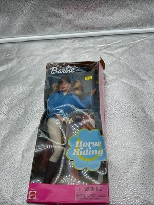 Horse Riding Barbie Doll 2000 Mattel Damage On Box NRFB Open