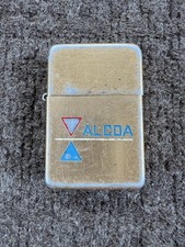 Vintage ALCOA Aluminum Gold Tone Lighter USA Park Sherman