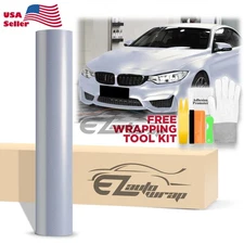 Premium Matte Metallic Satin Pearl Platinum Silver Vinyl Car Wrap Sticker Decal