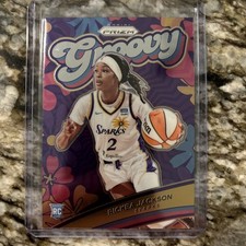Rickea Jackson 2024 Panini WNBA Prizm Groovy #14 Rookie RC Los Angeles Sparks