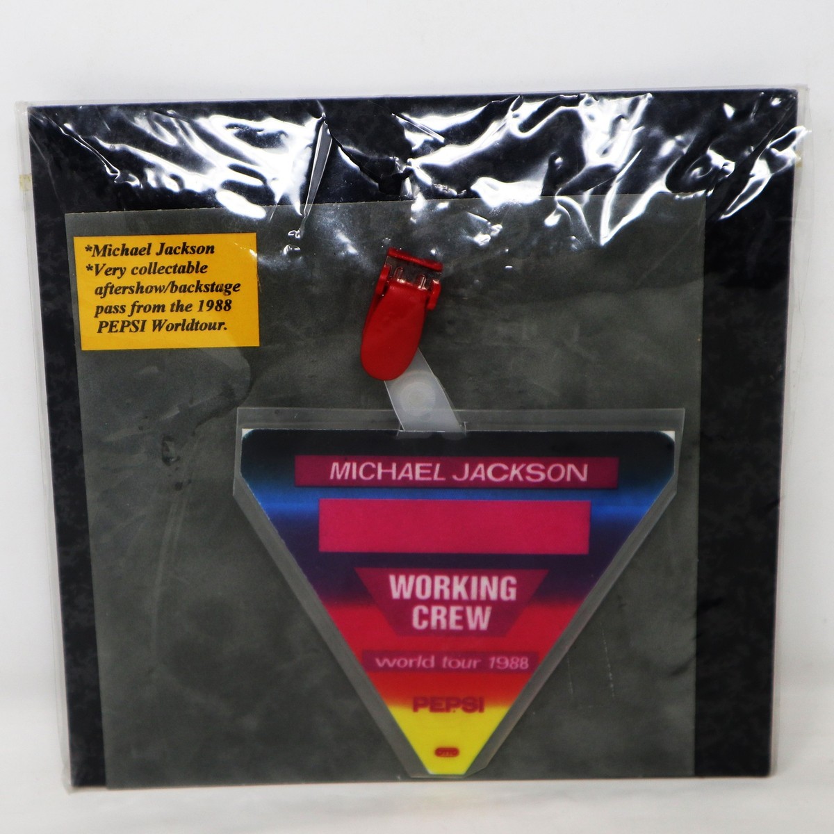 Vintage Michael Jackson Aftershow Backstage Pass From The 1988