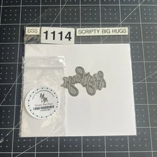 Simon Says Stamp Dies Scripty Big Hugs SSSD111491 Word Embossing CardMaking Die