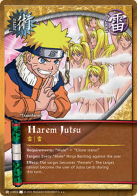 Harem Jutsu - J-US002 - Rare - 1st Edition Eternal Rivalry NM/LP - Naruto