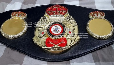 WBA Super World Boxing Championship Leather Strap Belt 3D Adult Size