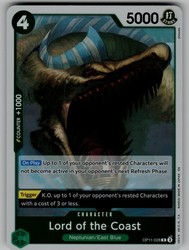 Lord of the Coast OP11-028 A Fist of Divine Speed Foil Rare One Piece
