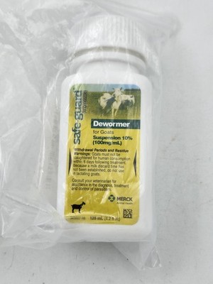 Safe-Guard Dewormer For Goats Suspension 10% 100mg/mL 125mL Merck White