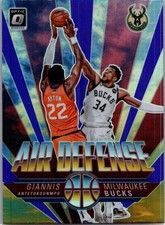 2021-22 Panini Donruss Optic Giannis Antetokounmpo Air Defense Purple Prizm #3