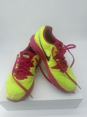 Nike Lunarfly 3 Women's Running Shoes In A Volt Yellow and Pink Colorway. Size 8