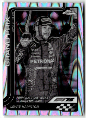 Topps Chrome Formel 1 2025 No. 143 Lewis Hamilton Raywave Refractor