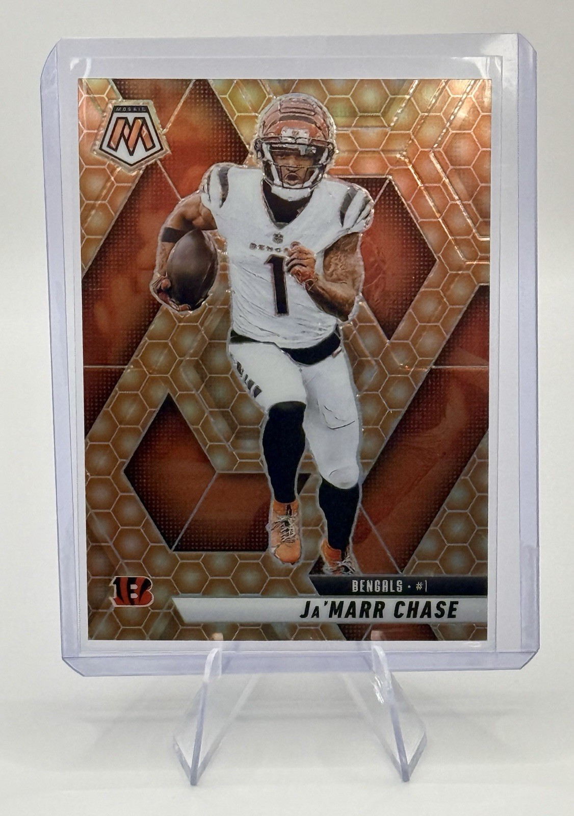 2025 Panini Mosaic Ja’Marr Chase #11 Honeycomb Refractor