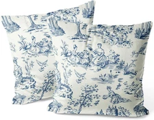 French Country Pillow Covers Farmhouse Home Bedroom Decor, Vintage European Thro