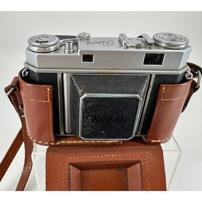 Vintage 1951 Kodak Retina IIa Folding 35mm Camera w/ Leather Case