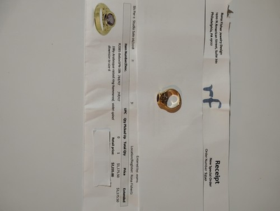 #ad #ad 18K GENUINE RONA FISHER RING $1499.00