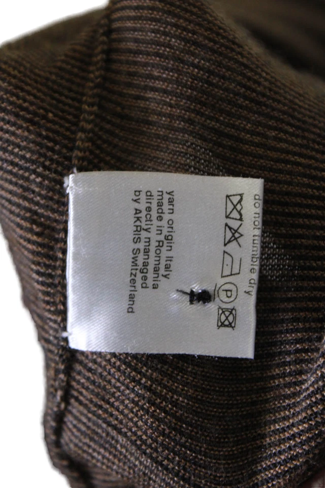 Suéter Akris Mujer Rayas Cuello Cachemira Seda Botón Manga Larga Talla S Foto 4 de 4