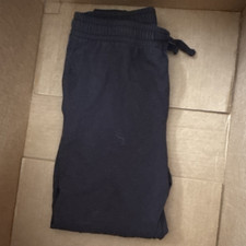 Athletic Works Boys Black Solid Sweatpants Pants Drawstring Casual Activewear