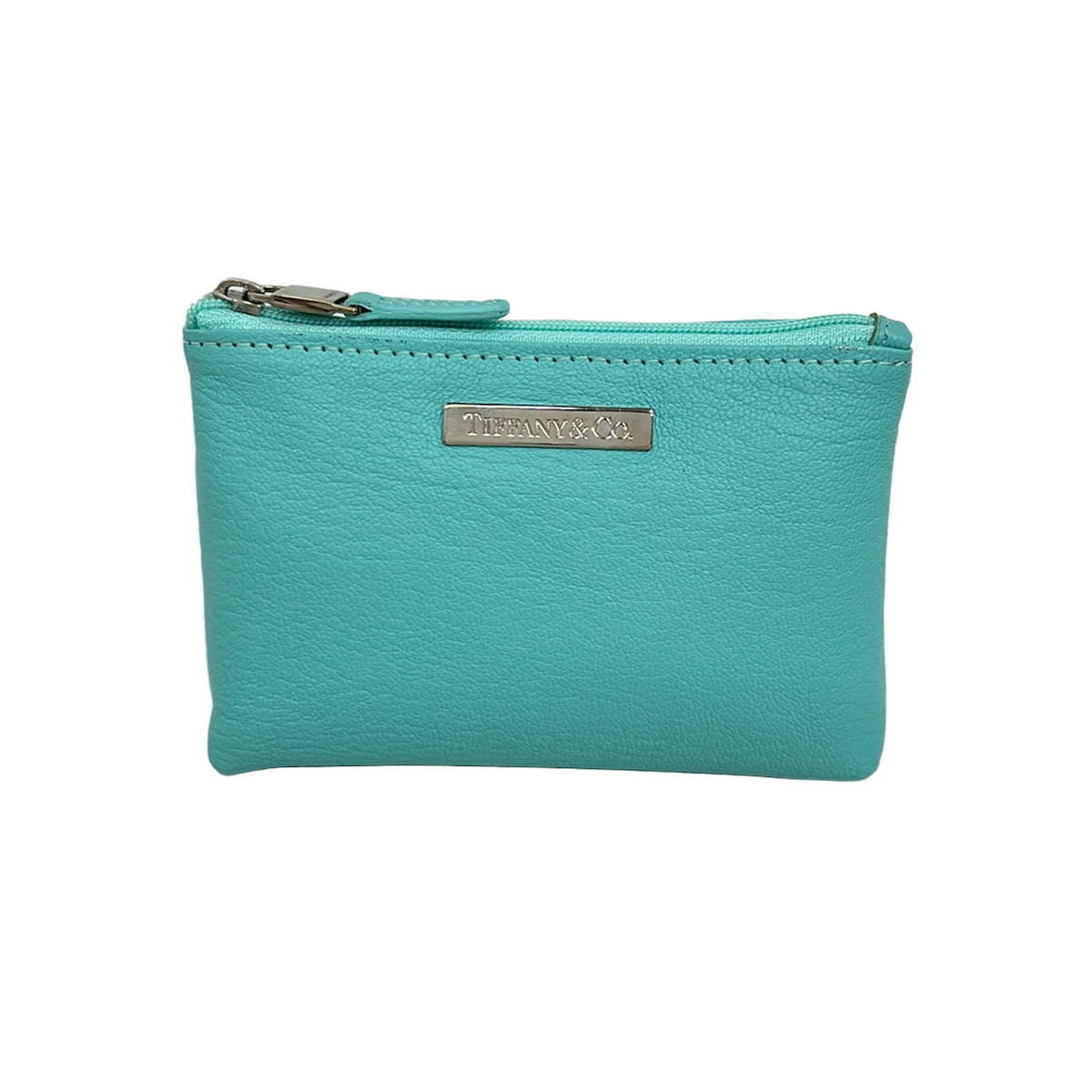TIFFANY&Co. Tiffany Blue Leather Pouch | eBay