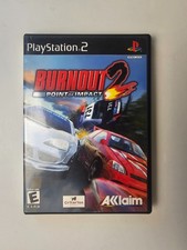 Burnout 2: Point of Impact (PS2, 2002) — Complete CIB — Clean Manual + Reg Card