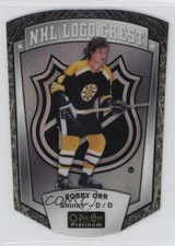 2016 O-Pee-Chee Platinum NHL Logo Crest Die-Cuts Cracked Ice Bobby Orr HOF f0l