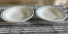 Vintage Pyrex Tableware Teal Turquoise Blue Double Stripe 9" Bowls 715 Corning