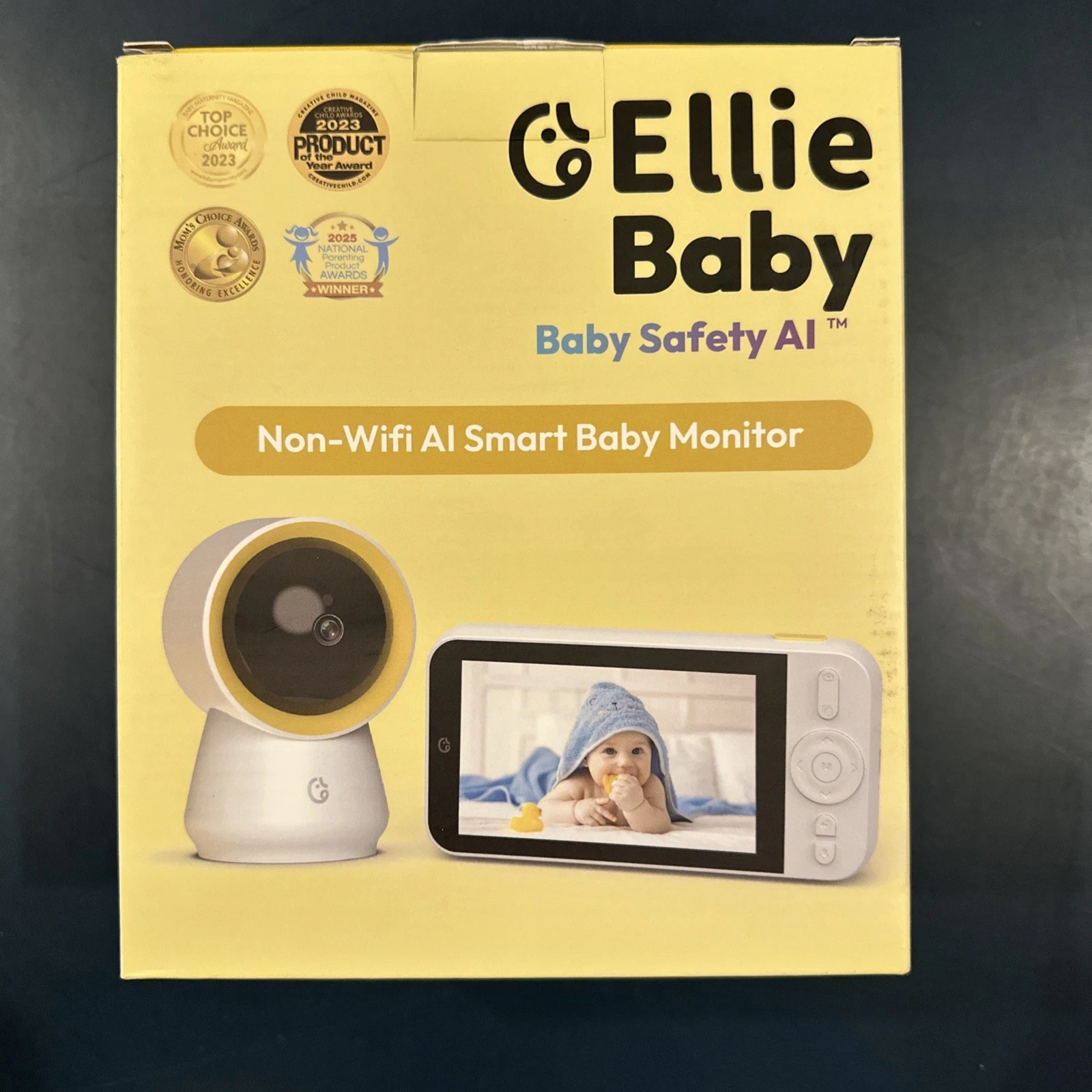 Ellie Baby Plus Non WiFi Ai Smart Baby Monitor 1080P 24HRS Playback Wall Mount