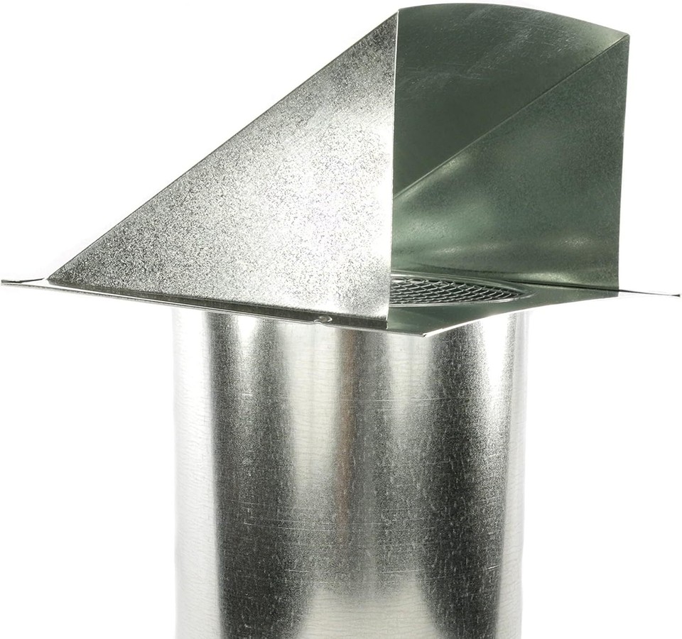 Galvanized Steel Hooded Wall Vent with Screen, Used for Air Intake, Air