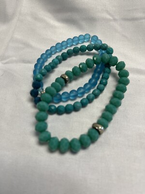 Erimish Bracelet Stack Of 3 Green Turquoise