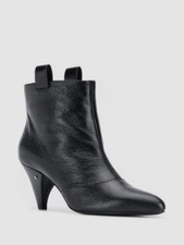 $680 Laurence Dacade Women's Black Terence Leather Bootie Shoe Size Us 7/eu 37