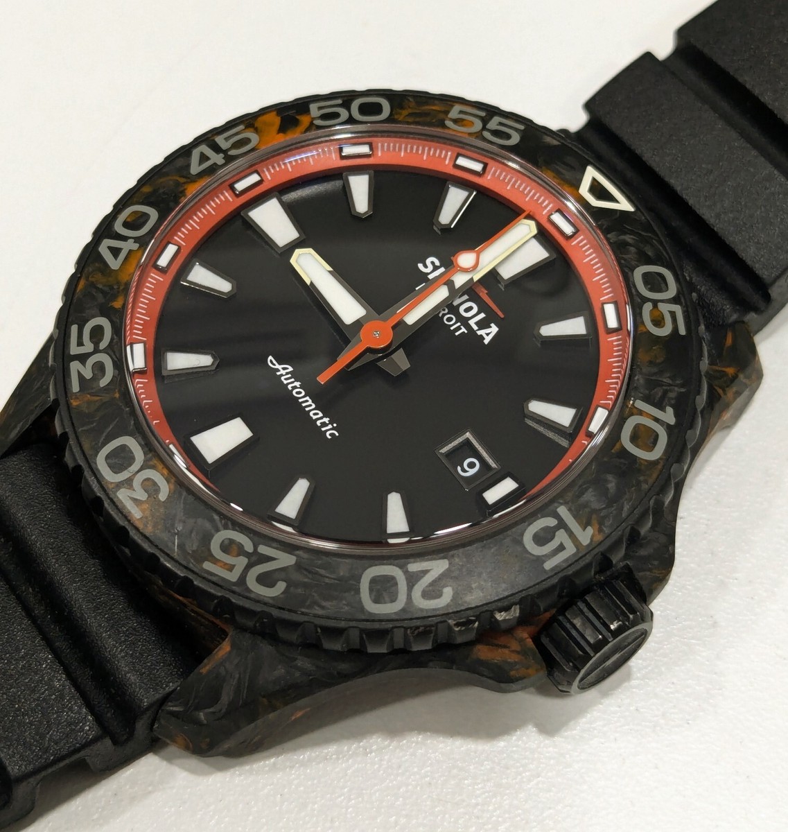 Shinola Forged Carbon Monster 45mm Mens Watch Full Set | eBay