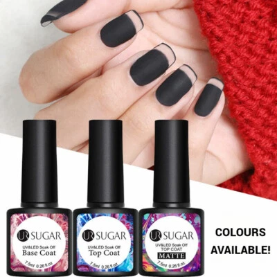 UR Sugar Nail Gel Polish LED UV Soak-Off Colours Base Top No wipe Top UK Seller