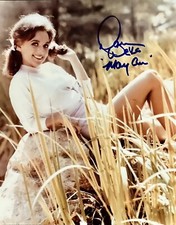 DAWN WELLS SIGNÉ À LA MAIN 8 X 10 GILLIGAN'S ISLAND MARY ANN FARMERS FILLE CHAUD