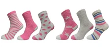Pack of 3 Women Snuggle Toes Cozy Plush Socks Perfect for Winter Everyday Wear