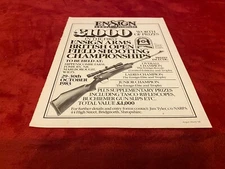PGUN7 ADVERT 11X8 ENSIGN ARMS BRITISH OPEN FIELD SHOOTING CHAMPIONSHIPS