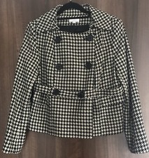 Kookai Dogtooth Fitted Womens Jacket New Size 10