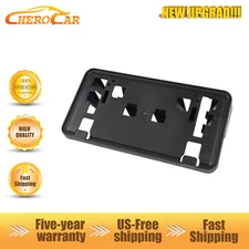 Front License Plate Bracket Holder For Ford F-150 2021-25 Black Accessories ABS